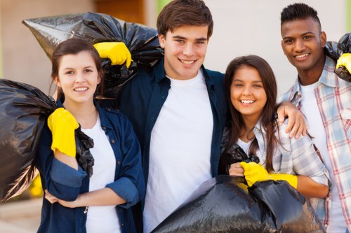 Professional team handling skip placement in Dalston