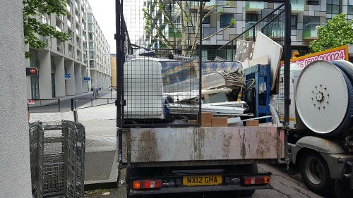 Professional movers handling office relocation in Dalston.